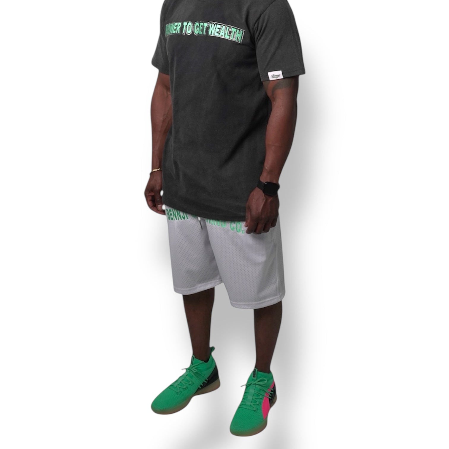 Bennji Mesh Shorts (White)