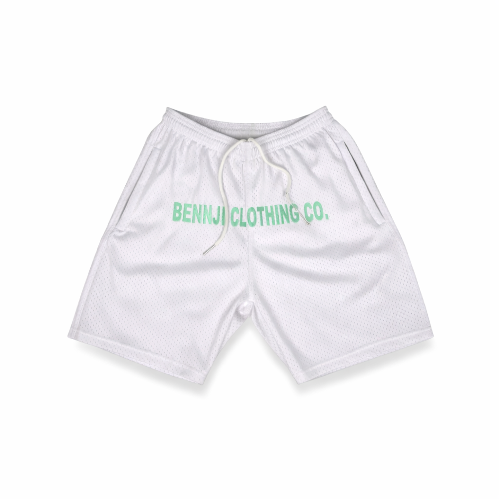 Bennji Mesh Shorts (White)