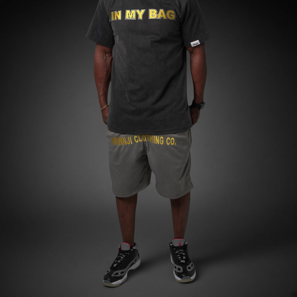 Mesh Short — square studio on-model